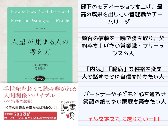 人望が集まる人の考え方