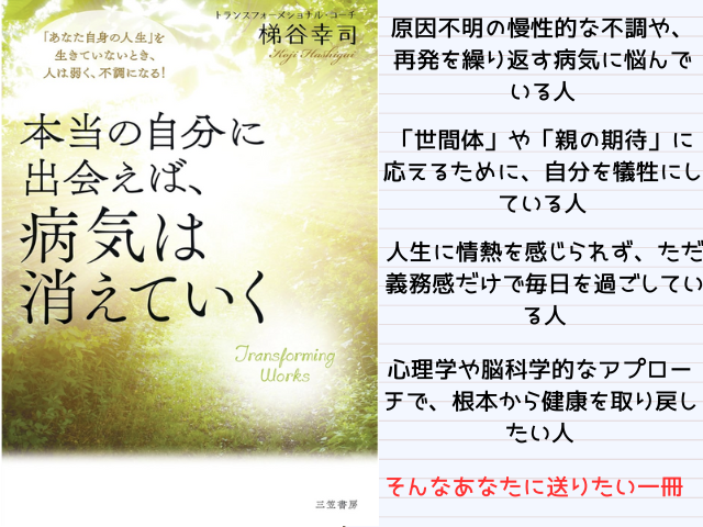 本当の自分に出会えば、病気は消えていく